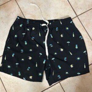 chubbies lined classic style, size medium, inseam 5.5", black